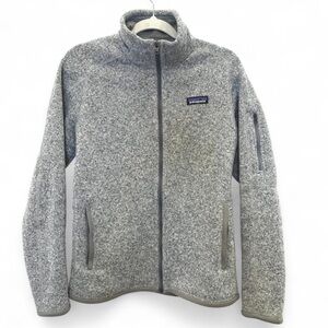 Women’s Patagonia Better Sweater Full Zip Fleece Gray Jacket Size Small